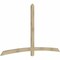 Ekena Millwork Bellingham Rough Sawn Timber Gable Bracket, Douglas Fir, 96"W x 56"H x 2"D x 4"F, 14/12 Pitch GBW096X56X0204BEL00RDF - alternate 2
